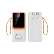20000 Mah Power Bank Pd 20w Ve Usb 22.5w Quıck Fast Hızlı Şarj Dahili Type C Ve Lightning Kablolu Dünya Standartla