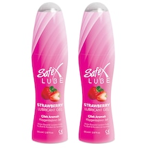 Safex Lube Kayganlaştırıcı Jel Çilek 2 x 85 ML