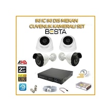 2 Mp 1080p 2 İç Mekan 2 Dış Mekan 4 Kameralı Ahd Güvenlik Seti