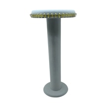 Süet Kumaş Gri Renk 35 Cm Yuvarlak Model Kolye-tesbih-bileklik Standı
