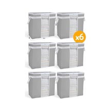 6 Adet - Pencereli Saklama Çantası 50 X 45 X 30 Cm -