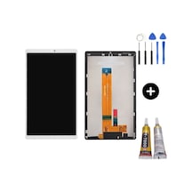 Samsung Galaxy Tab A7 Lite Sm-t225 Uyumlu Servis Dokunmatik Set Beyaz + Montaj Seti