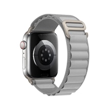 Newface Apple Watch 38mm Mountain Kordon - Gri Açık Mor