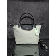 Gesshop Kadın Su Geçirmez Omuz Çanta Açık Gri