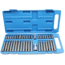 40 Parça Bits Uç Seti Torx Allen Ve Spline Fare Diş Cr-v Çelik Malzeme