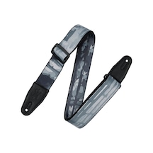 Levy's Leathers Gitar Askısı - 5cm Polyester, Gri Ağaç Desenli