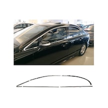 Honda Civic Fd6 Cam Çerçevesi Kenar Çıtası Krom Tamtur 2006 201