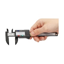 Elektronik Dijital Kumpas, 150mm Karbon Fiber Gövde, Lcd Ekran, Mm/inch Dönüştürme, Sıfırlama Fonksiyonu, Hassas Ölçüm Aleti