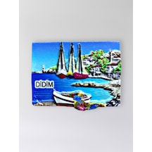 Didim Polyester Kabartmalı Magnet 7 Cm X 5 Cm Dekoratif Hediyelik Buzdolabı Süsü Kod:1716