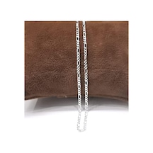 Omar Silver Unisex İnce Figaro 2,2 Mm 925 Ayar Gümüş Kolye Zincir