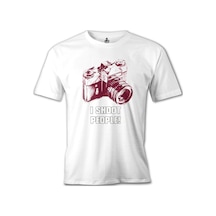 I Shoot People Beyaz Erkek Tshirt