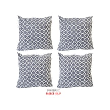 Kırlent Yastık Kılıfı Vip Yastık Kılıfı 4 Adet-43X43 Cm(Griçatı) (525115823)