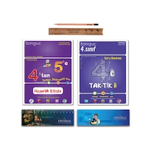 Tonguç Akademi 5. Sınıf 4 Ten 5 E Hazırlık Yaz Tatili Kitabı - 4. Sınıf Taktikli Soru Bankası Tekrar Seti 2 Kitap