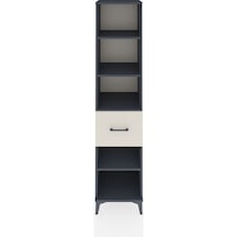 Hyperion Dolap 4 Raflı Tek Çekmeceli 44x44x195 Antrasit-aytaşı Antrasit