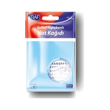 7676tr Şeffaf Yapışkanlı Not Kağıdı 100yp.76x76mm. Karışık Renk