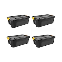 Kamp Malzemeleri Düzenleyici Organizer Set 30 Litre X 4 Adet Siyah