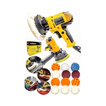 Alman Seri Tam Profesyonel 15 Parça Set 125 Mm Zımpara Araba Pasta Cila Polisaj Makinesi...