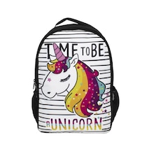 Cennec Unicorn Kız Çocuk Okul ve Sırt Çantası - Unicorn Olma Zama