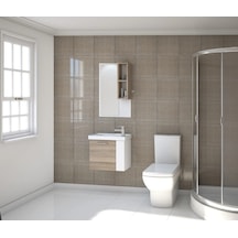 Denko Step 50 Cm Mdf Alize Banyo Dolabı Takımı Çok Renkli