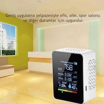 Techtic Dijital Hava Kalite Ölçüm Cihazı Sıcaklık Nem