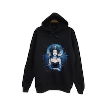 Evanescence - Müzik Grubu Baskılı Unisex %100 Pamuk Kapüşonlu Sweatshirt Siyah