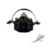 3M HF-802SD Secure Click Diyaframlı Yarım Yüz Orta Boy Maske (1 Adet)