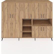 Kronos Dolap 13 Raflı 7 Kapaklı 220x59x163 Çam-çam Atlas Çam - Atlas Çam