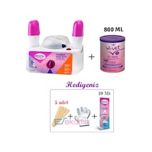 Ekamix Pro Serisi 2+1 Ağda Makinesi + Vivet Pudralı Ağda 800 ML