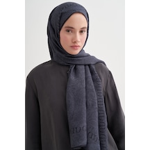 Carell Elenora Monogram Floş Şal Füme Çok Renkli