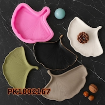 Pk1002167 - Silikon Kalıp Mum Kalıbı Yaprak Form Sunumluk