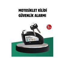 Titreşim Sensörlü Alarm Disk Kilidi Motosiklet Scooter Bisiklet - 4999