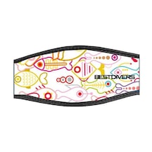 BestDivers Maske Arkalığı Fısh Neopren Velkrolu Siyah