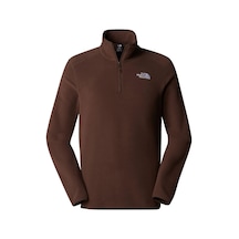 The North Face M 100 Glacıer Erkek Kısa Fermuar Polar Nf0a855w1oı1 Kahverengi