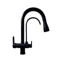 Fleko Spiralli Arıtmalı Mutfak Bataryası Siyah