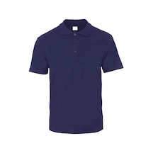 Kant Penye Kumaş Polo Yaka Kısa Kollu Tshirt Lacivert Çok Renkli