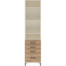 Arges Dolap 4 Raflı 4 Çekmeceli 60x30x243 Aytaşı-çam Aytaşı