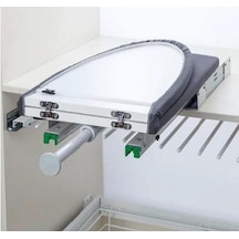 Dolap İçi Katlanır Raylı Ütü Masası Gri