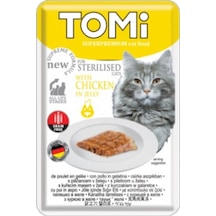 Tomi - 97 - Kedi Kısırlaştırılmış Tavuk Tahılsız - Shopılke - Pouch85g Mama