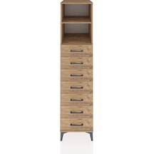 Kronos Dolap 2 Raflı 7 Çekmeceli 44x59x182 Çam-çam Çam