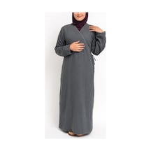 Bilenler %100 Pamuk Müslin Namaz Elbisesi Yandan Bağlamalı -terletmeyen Rahat Kumaş, 36-48 Beden, İbadet Kıyafeti Gri Bilenler %100 Pamuk Müslin Namaz Elbisesi Yandan Bağlamalı -terletmeyen Rahat Kumaş, 36-48 Beden, İbadet Kıyafeti Gri