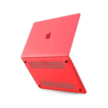 Apple Macbook Pro 13 2020 Macbook Buzlu Kapak - Kırmızı Çok Renkli