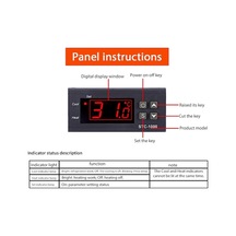 Pazly Stc-1000 Akıllı Dijital Termostat, Isıtma/soğutma Kontrolü, Alarmlı, Geniş Kullanım Alanı