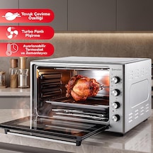 Şamdan 2024 70 L Tavuk Çevirme Özellikli Turbo Mini/Midi Fırın