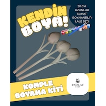 Lale Boyama - Boyama Seti Ve Boyanabilir Lale Seti Çizgi Karakter