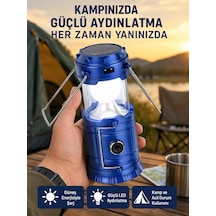 Katlanabilir Usb Çıkışlı Kamp Feneri Şarj Edilebilir, Dayanıklı Ve Çok Fonksiyonlu Renkli