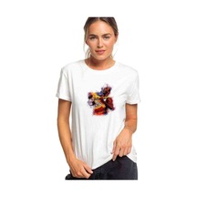 Lakers Basketci Baskılı Beyaz Kadın Tshirt