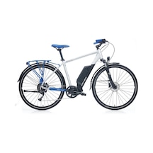 Carraro E-time Mars Elektrikli Şehir Bisikleti 28 Jant Mat Gümüş/mavi 51cm Gümüş