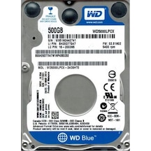 WD Blue WD5000LPCX 2.5" 500 GB 5400 RPM SATA 3 HDD