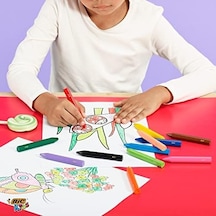 Bıc Plastidecor Elleri Kirletmeyen Üçgen Pastel Boya, 12&apos Li Kutu, Elleri Boyamaz, 30 Aydan Büyük Çocuklar İçin İdeal