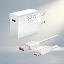 Akıllı Hızlı Şarj Adaptörü Usb Çıkışlı Type-c Kablolu Duvar Tipi